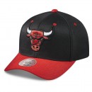 Original Casquette Mitchell & Ness Team Logo 2-tone 110 Snapback Chicago Bulls Noir