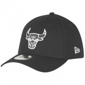 Casquette NBA Monochrome Chicago Bulls New Era Noir Réduction Prix