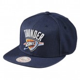 Acheter Nouveau Casquette OKC Thunder Wool Solid Snapback Mitchell&Ness Bleu En Ligne