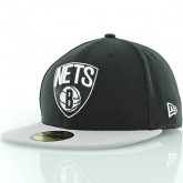 Casquette de basket pour homme New Era Brooklyn Nets noir 10862335 Noir Pas Cher Prix