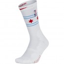 Chaussettes Chicago Bulls City Edition Elite Quick Blanc Ventes Privées