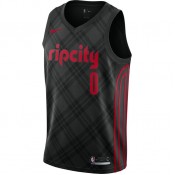 Vente De Maillot Damian Lillard City EditionPortland Trail Blazers Swingman Noir