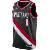 Maillot Damian Lillard Portland Trail Blazers Icon Edition Swingman Noir Soldes France