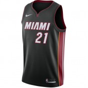 Boutique officielle Maillot Hassanside Miami Heat Icon Edition Swingman Noir