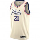 Site Maillot Joel Embiid City Edition Philadelphia 76ers Swingman Blanc pas cher