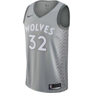 Maillot Karl-anthony Towns City Edition Minnesota Timberwolves Swingman Noir Nouvelle