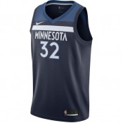 Maillot Karl-anthony Towns Minnesota Timberwolves Icon Edition Swingman Bleu Pas Cher