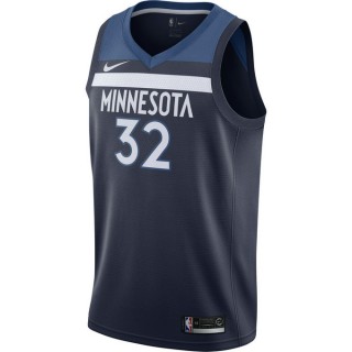 Maillot Karl-anthony Towns Minnesota Timberwolves Icon Edition Swingman Bleu Pas Cher