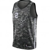 Maillot Kawhi Leonard San Antonio Spurs City Edition Swingman Noir nouveau modele