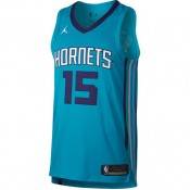 Maillot Kemba Walker Charlotte Hornets authentic Jordan association Bleu en soldes