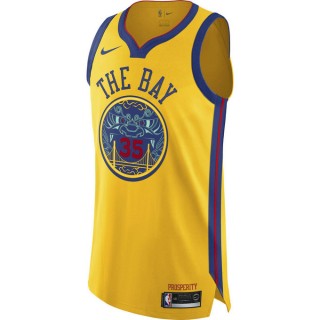 ACHAT MAILLOT KEVIN DURANT CITY EDITION GOLDEN STATE WARRIORS AUTHENTIC JAUNE