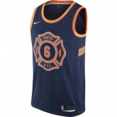 Magasin Maillot Kristaps Porziņģis New York Knicks City Edition Swingman Bleu