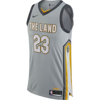 Maillot Lebron James City Edition Authentic Cleveland Cavaliers Noir Site Officiel