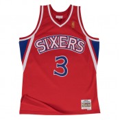 Maillot NBA Allen Iverson Philadelphia 76ers 1996-97 Swingman Mitchell&Ness Rouge en Promo