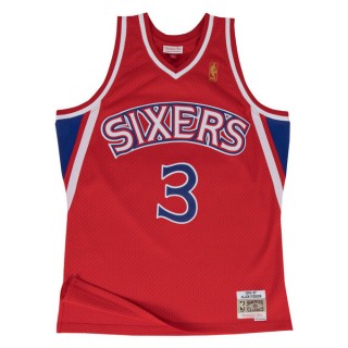 Maillot NBA Allen Iverson Philadelphia 76ers 1996-97 Swingman Mitchell&Ness Rouge en Promo