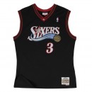 Acheter des Nouveau Maillot NBA Allen Iverson Philadelphia 76ers 2000-01 Swingman Mitchell&Ness Noir