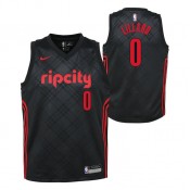 Maillot NBA Enfant Damian Lillard City Edition Portland Blazers Swingman Noir Vendre Provence