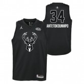 Vente Nouveau Maillot NBA Enfant Giannis Antetokounmpo All Star Swingman Jordan Noir