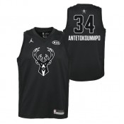 Vente Nouveau Maillot NBA Enfant Giannis Antetokounmpo All Star Swingman Jordan Noir