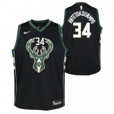 Maillot NBA Enfant Giannis Antetokounmpo Milwaukee Bucks Swingman Statement Noir Soldes Provence