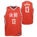 Original Maillot NBA Enfant James Harden City Edition Houston Rockets Swingman Rouge