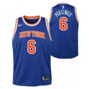 Maillot NBA Enfant Kristaps Porzingis NY Knicks Swingman Icon Bleu France Métropolitaine