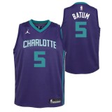 Maillot NBA Enfant Nicolas Batum Charlotte Hornets Swingman Statement Bleu Rabais en ligne