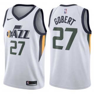 Maillot NBA Enfant Rudy Gobert Utah Jazz Swingman Association Blanc Pas Chère