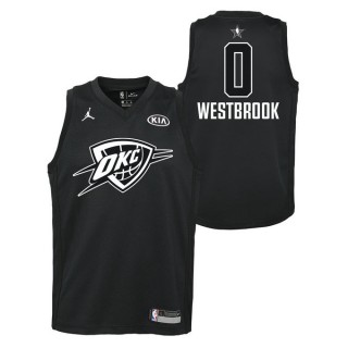 Achat Nouveau Maillot NBA Enfant Russel Westbrook All Star Swingman Jordan Noir