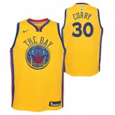 Maillot NBA Enfant Stephen Curry City Edition Warriors Swingman Jaune Remise Lyon