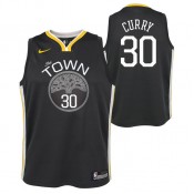 Site Maillot NBA Enfant Stephen Curry GS Warriors Swingman Statement Gris