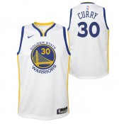 Maillot NBA Enfant Stephen Curry Warriors Swingman Association Blanc la Vente à Bas Prix