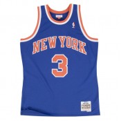 Maillot NBA John Starks New-York Knicks 1991-92 Swingman Mitchell&Ness Bleu Soldes Marseille