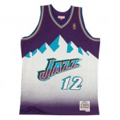 Maillot NBA John Stockton Utah Jazz 1996-97 Swingman Mitchell&Ness Violet Escompte En Lgine