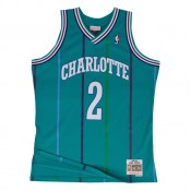 Maillot NBA Larry Johnson Charlotte Hornets 1992-93 Swingman Mitchell&Ness Bleu Promos Code