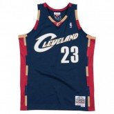 Maillot NBA LeBron James Cleveland Cavaliers 2008-09 Swingman Mitchell&Ness Bleu Soldes