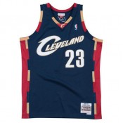 Maillot NBA LeBron James Cleveland Cavaliers 2008-09 Swingman Mitchell&Ness Bleu Soldes