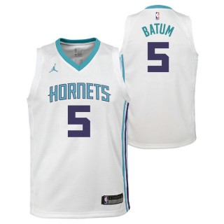 Maillot NBA Nicolas Batum Charlotte Hornets Swingman Association Jordan Blanc Remise Paris en ligne