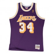 Maillot NBA Shaquille Oneal LA Lakers 1996-97 Swingman Mitchell&Ness Violet Remise prix