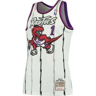 Maillot NBA Tracy McGrady Toronto Raptors 1998-99 Swingman Mitchell&Ness Blanc France Magasin