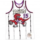 Maillot NBA Vince Carter Toronto Raptors 1998-99 Swingman Mitchell&Ness Blanc Pas Chere