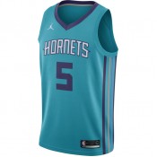 Acheter Maillot Nicolas Batum Charlotte Hornets Jordan Icon Edition Swingman Bleu