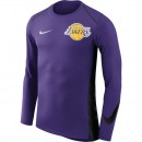 Shooting Los Angeles Lakers Hyper Elite manches longues Violet à Petits Prix