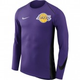 Shooting Los Angeles Lakers Hyper Elite manches longues Violet à Petits Prix