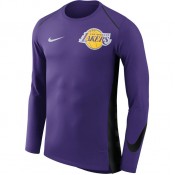 Shooting Los Angeles Lakers Hyper Elite manches longues Violet à Petits Prix