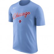 T-shirt Chicago Bulls City Edition Dry valor Bleu nouveau modele