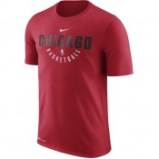 Vente Privée T-shirt Chicago Bulls Dry Rouge