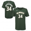 T-shirt NBA Enfant Giannis Antetokounmpo Icon Milwaukee Bucks Vert Soldes France