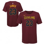 Officielle T-shirt NBA Enfant LeBron James Cleveland Cavaliers Icon Rouge