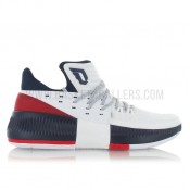 adidas Dame 3 USA Blanc Promo prix